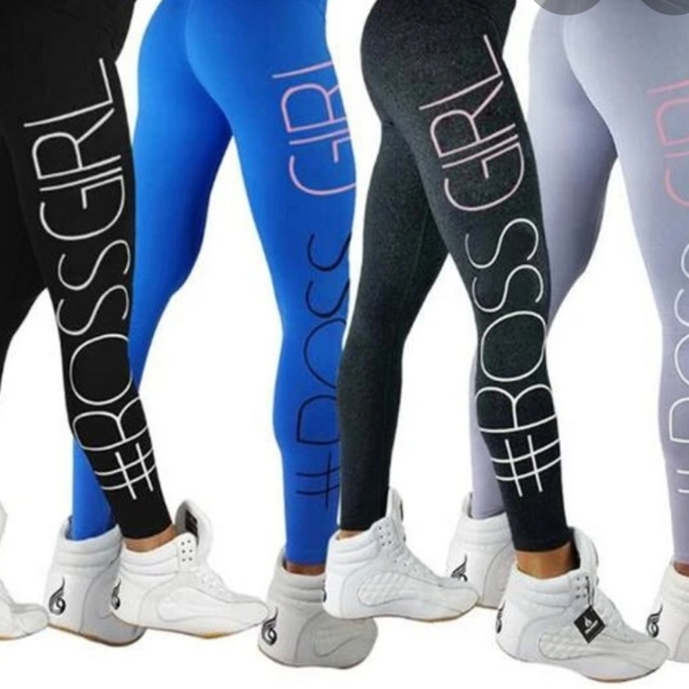 BLACK LEGGINGS SIZE SMALL BOSS GIRL